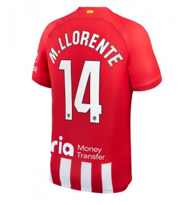 Atletico Madrid Marcos Llorente #14 Primera Equipación 2023-24 Manga Corta